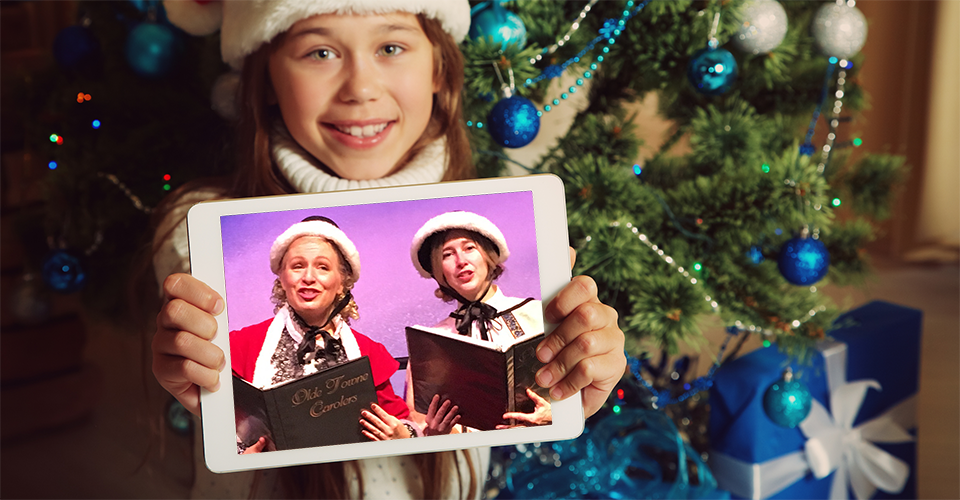 Virtual Caroling Christmas Card