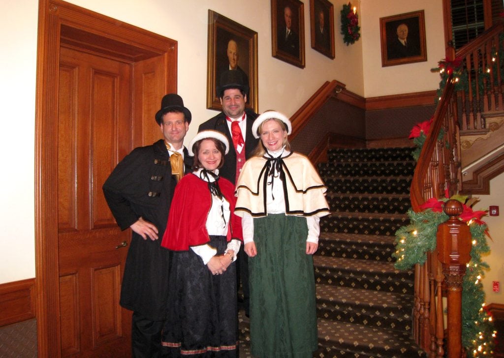 Olde Towne Carolers after a performance at the Merion Cricket Club in Haverford, PA.