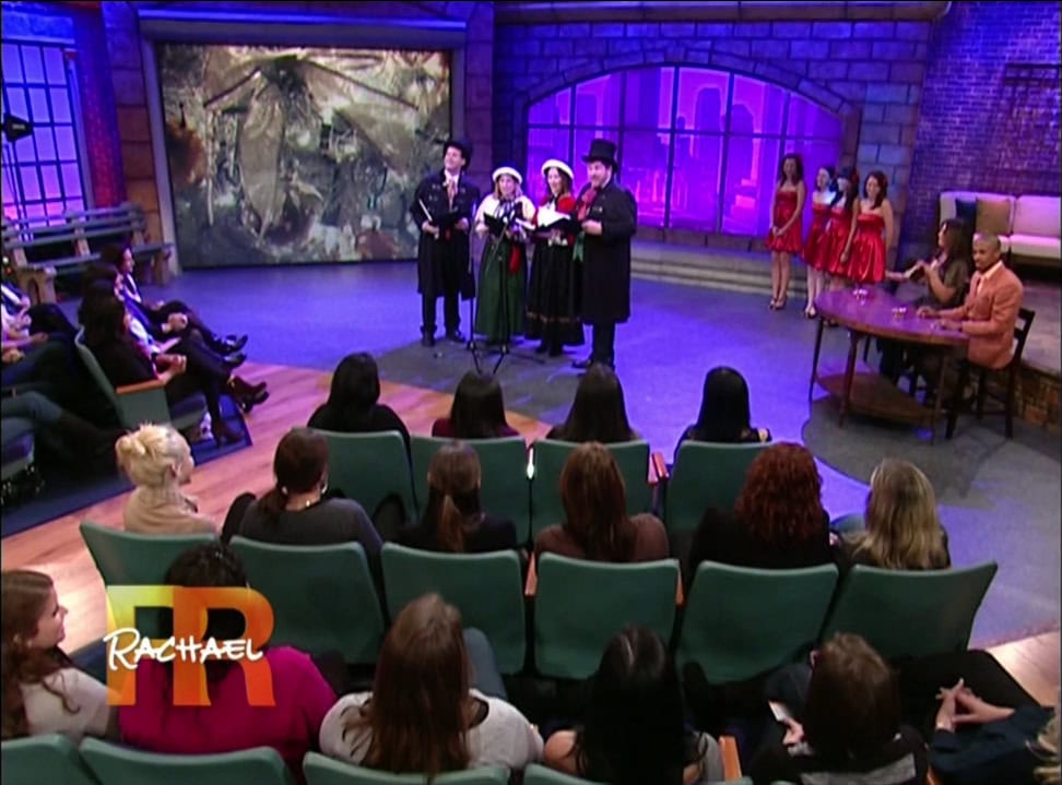 The Olde Towne Carolers perform "Jingle Bells."