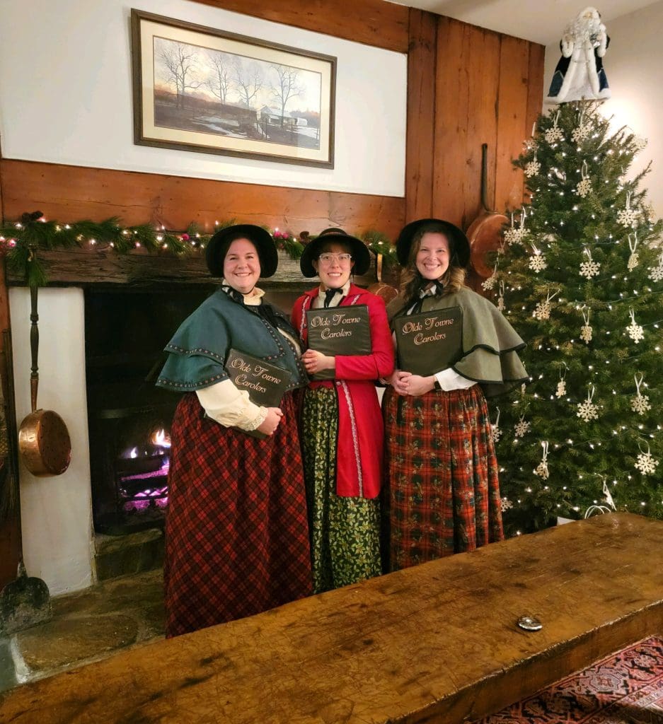 A ladies' trio sings for an event at Applebrook Golf Club in Malvern, PA.
