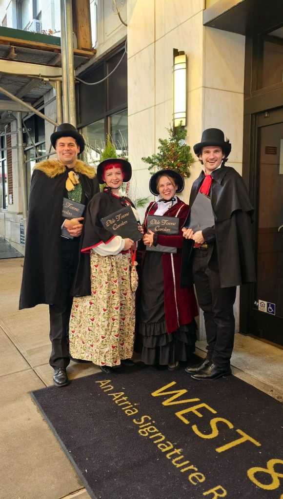 Entertaining at Atria West 86, a senior living facility in New York.