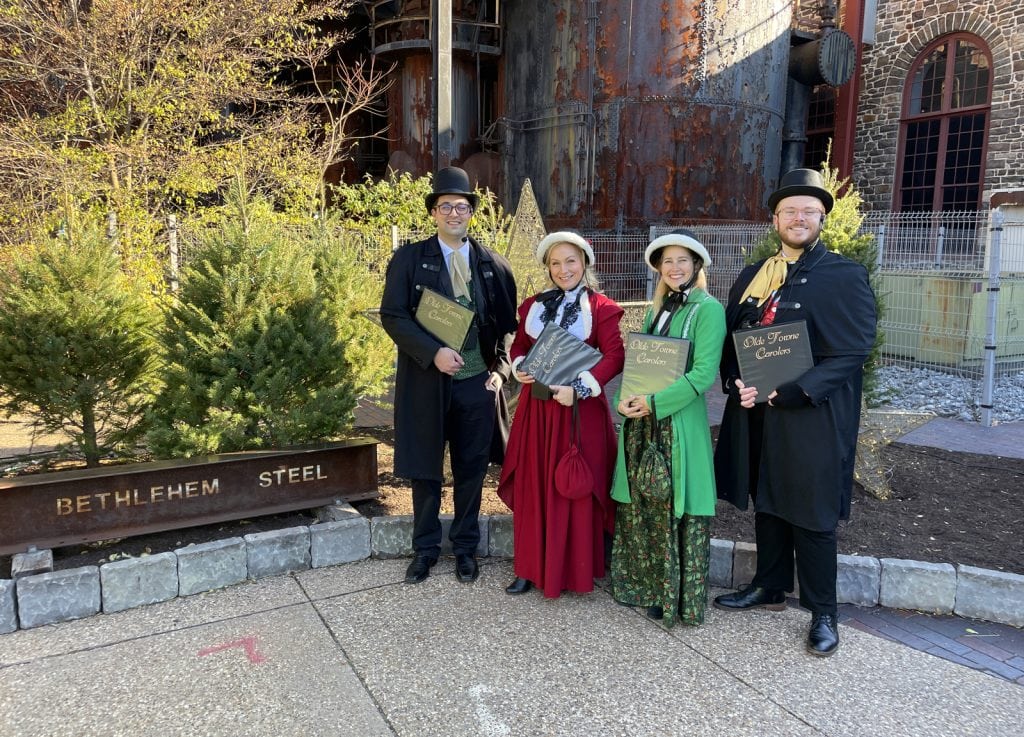 Performing at Christkindlmarkt at the Bethlehem SteelStacks.