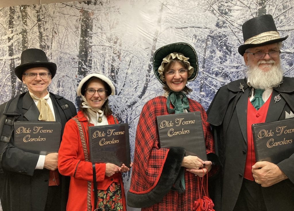 Caroling for the biannual J.P. Mascaro & Sons Christmas party.