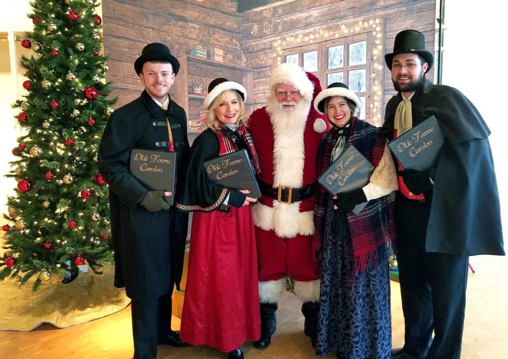 Hanging out with Santa at the Promenade Saucon Valley.