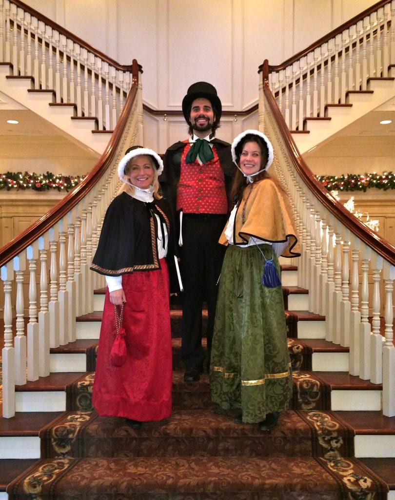Jennifer carols with Laura and Joseph Flaxman for an event at The Meadow Wood in Randolph, NJ.