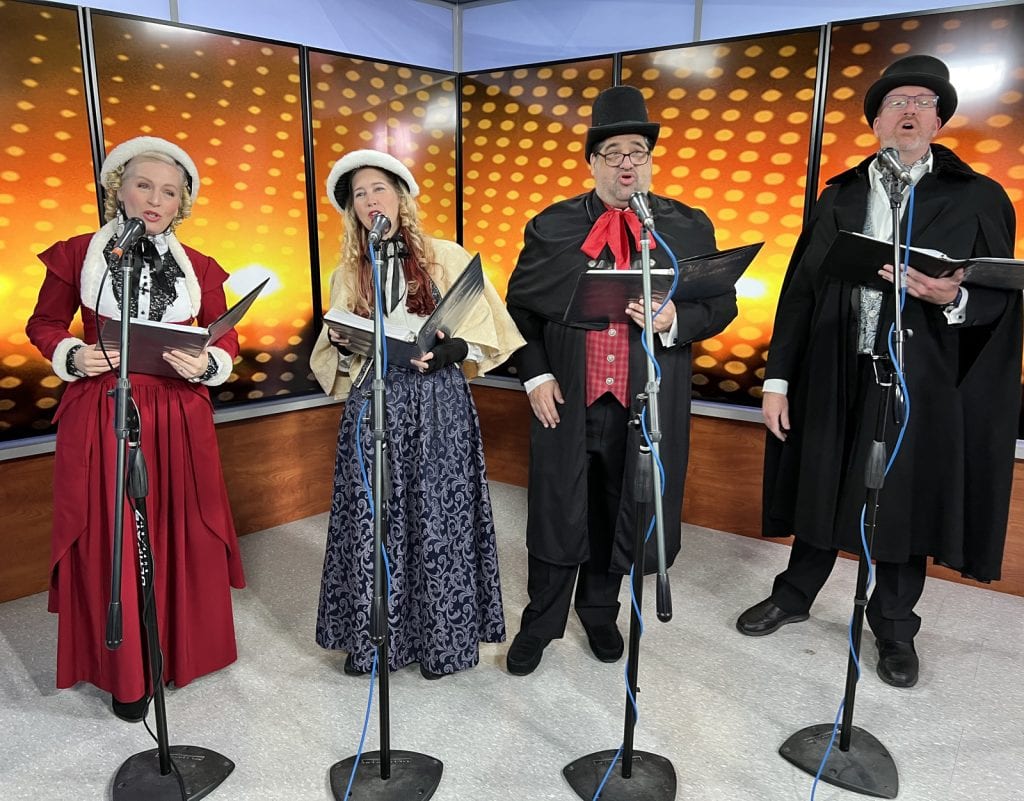 Jennifer, Stacy, Jeremy, and Doug perform live on 69News in 2022.