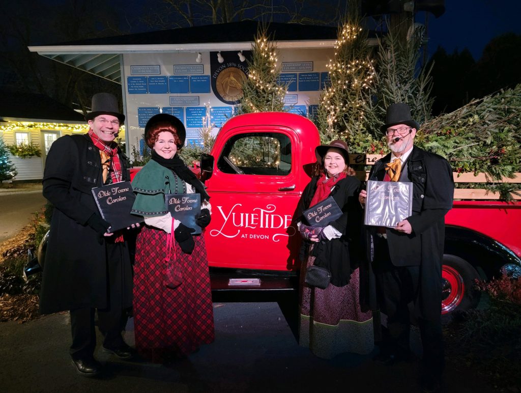 Performing at Yuletide at Devon.